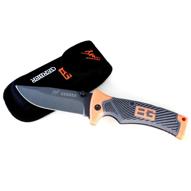 Нож складной Gerber Bear Grylls Ultimate стальной для охоты, рыбалки и туризма, нож Гербер для выживания (SKU_204009) - изображение 2