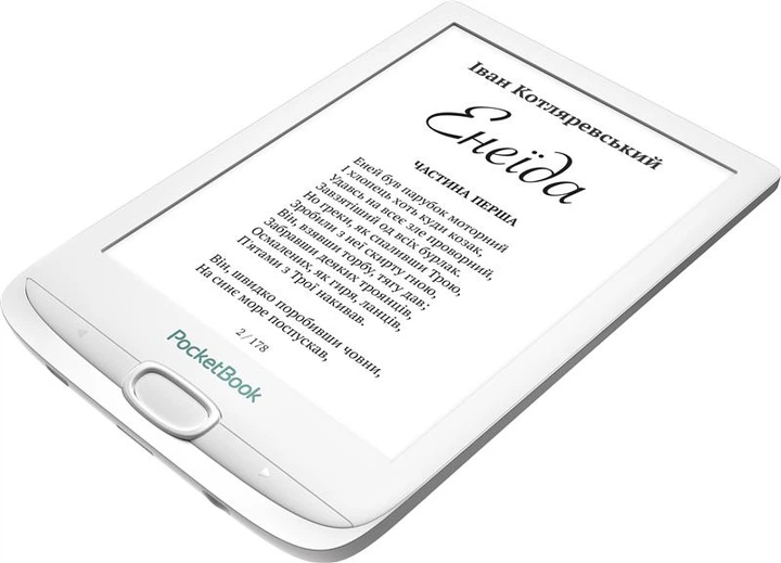 Электронная книга PocketBook 606 White (PB606-D-CIS); 6" (1024х758) E-Ink Carta, 212 dpi, ОЗУ 256 МБ, 8 ГБ встроенная + microSD до 32 ГБ, 800 мАч, 161.3 х 108 х 8 мм, 145 г, белый - изображение 6
