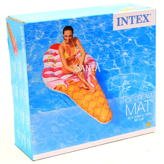 Матрас надувной Intex Мороженое (Ice Cream) арт.58762. Отлично подходит ...