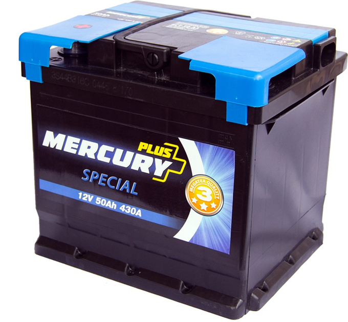 Автомобильный аккумулятор Mercury Special Plus 50А (+/-) (430EN) (P47297) - изображение 1