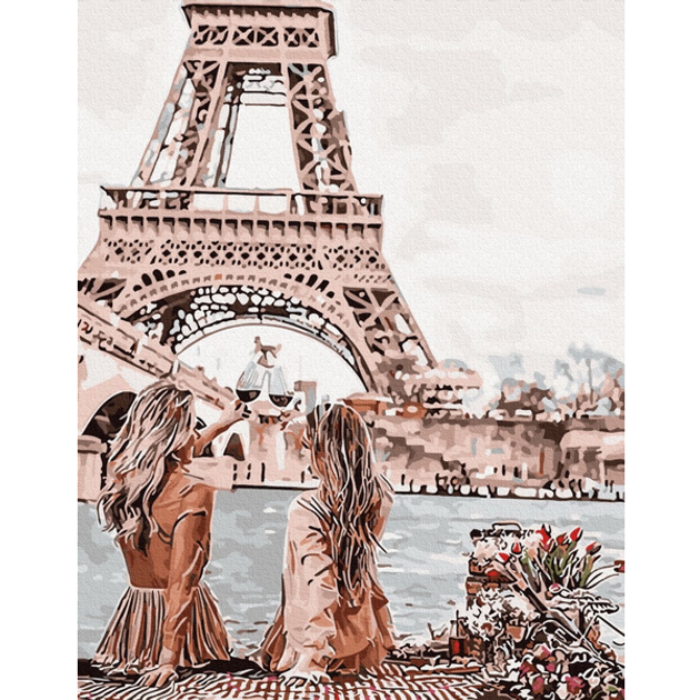 Эйфелева башня в Париже. Франция - скачать и распечатать раскраску. достопримечательности, париж