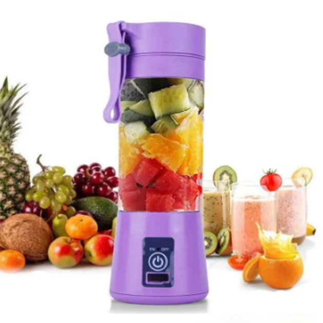 Блендер шейкер Juice Cup портативный USB (01 NG) Фиолетовый – фото ...