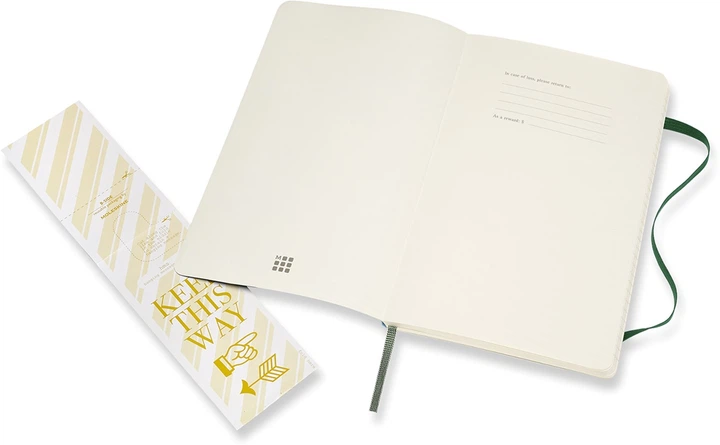 Нотатник Moleskine Classic 13х21 см 192 сторінки в лінійку, м'яка обкладинка Миртовий зелений (8053853600011) - зображення 4