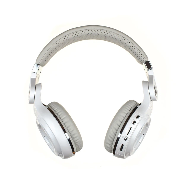 Бездротові Bluetooth навушники Bluedio T2 Plus з вбудованим радіо (Білий) - зображення 2