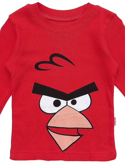 Пижама Angry Birds Baby Gapok для мальчика 90 см Красная 5712 - изображение 3