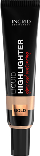 Акція на Хайлайтер Ingrid Cosmetics Liquid кремовий з гіалуроном Gold 20 мл від Rozetka