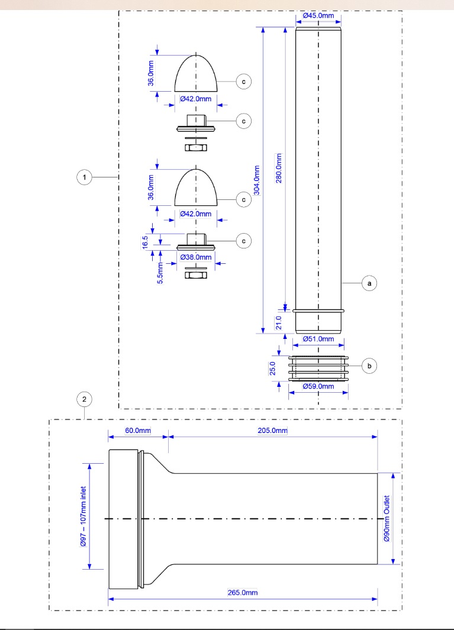 Набір монтажний McALPINE для зливних інсталяцій (5036484506030) – фото ...