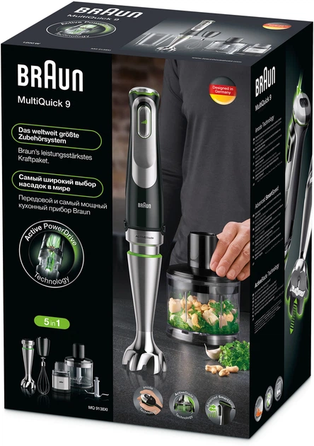 Блендер BRAUN MultiQuick 9 MQ 9138XI - зображення 12