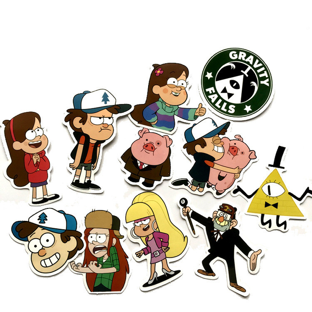 Стикерпак GeekLand Гравити Фолз 11 штук Gravity Falls S GF 020 – фото ...