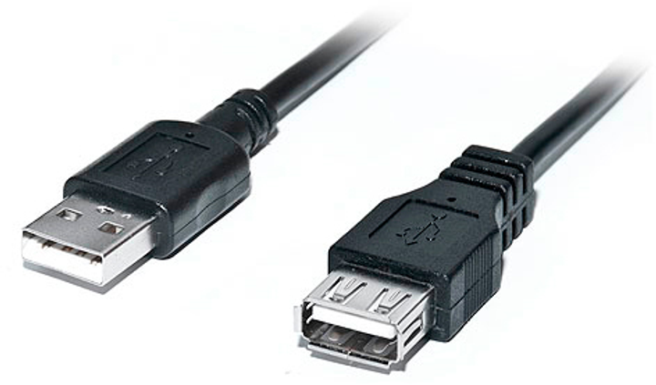 Кабель Real-El USB 2.0 Pro AM-AF 2 м Black (EL123500028) - изображение 2