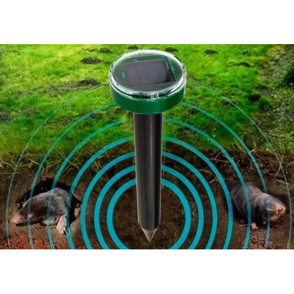 Відлякувач комах кротів та гризунів Garden Pro на сонячній батареї от аккумулятора Чорний (1161GPTPGVTL) TIN66 - зображення 9