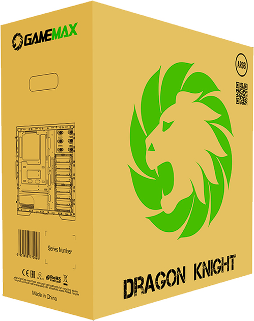 Корпус GameMax Dragon Knight Black - зображення 19