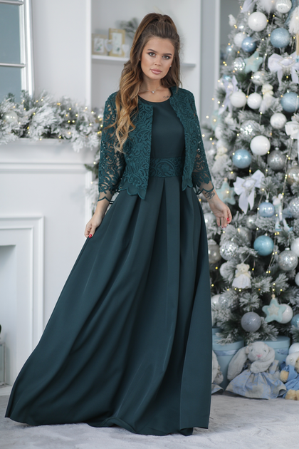 Платье длинное женское New Fashion 338 42 Изумрудное (2000000536552_ELF ...