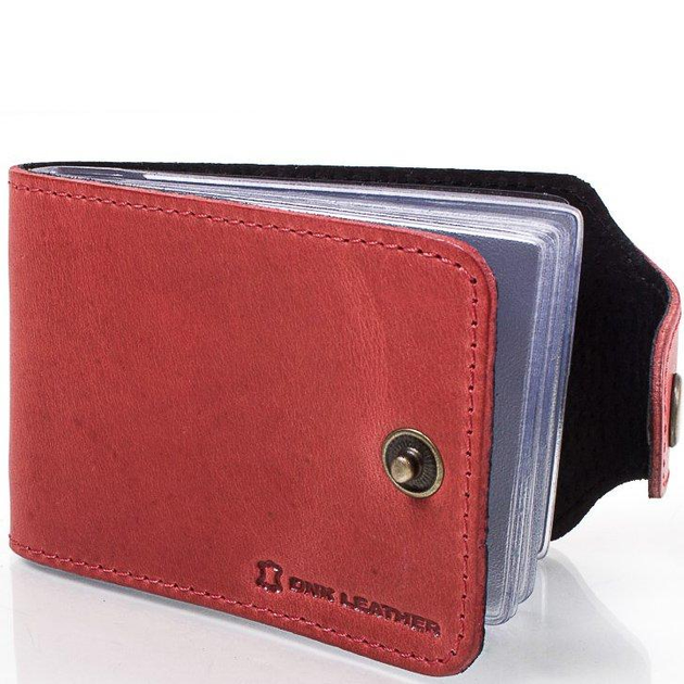 Визитница кожаная женская DNK LEATHER 1528, Красный от продавца: V&V ...