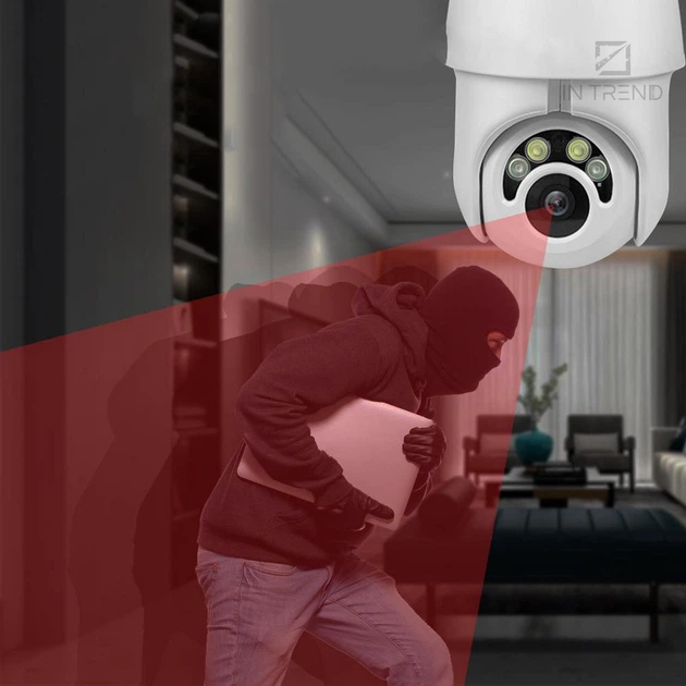 Камера видеонаблюдения EC76U15 IP WiFi Белая Беспроводная Цифровая уличная Видеокамера с MicroSD водонепроницаемая с режимом ночного видения - изображение 8