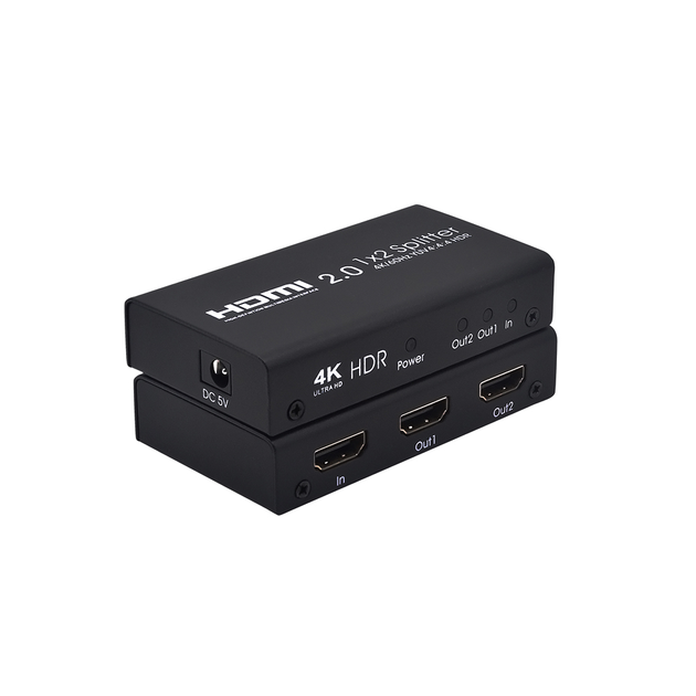HDMI сплиттер разветвитель HDR 1х2 c поддержкой 4K / 60Hz UHD HDCP 2.2 ...