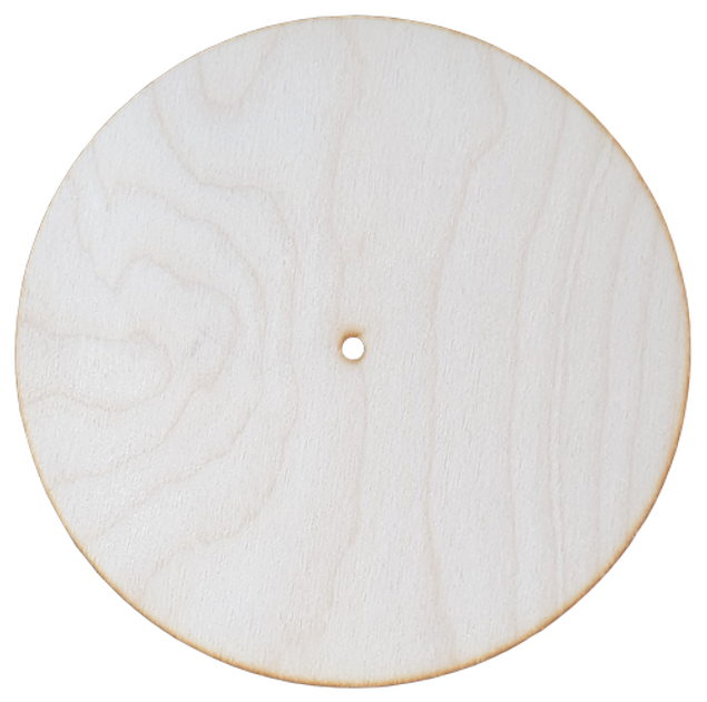 Деревянная заготовка из березы Основа для часов Прицел, диаметр 25 см | Код товара: 103218