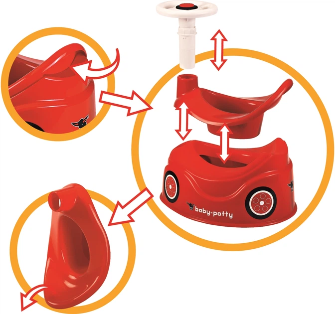 Дитячий горщик BIG Червоний (4004943568012) (955555913244255) - Уцінка - зображення 3