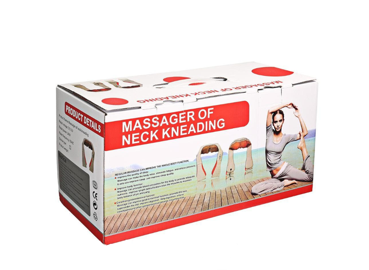 Масажер роликовий для спини та шиї, попереку Massager of neck kneading - изображение 5