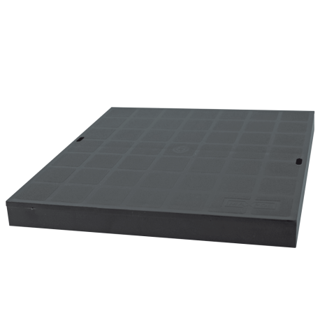 Крышка дождеприемника 300х300 ZMM MAXPOL пластиковая черная - изображение 1