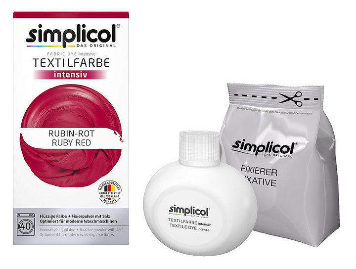 Simplicol Fabric Dye Intensive Ruby Red