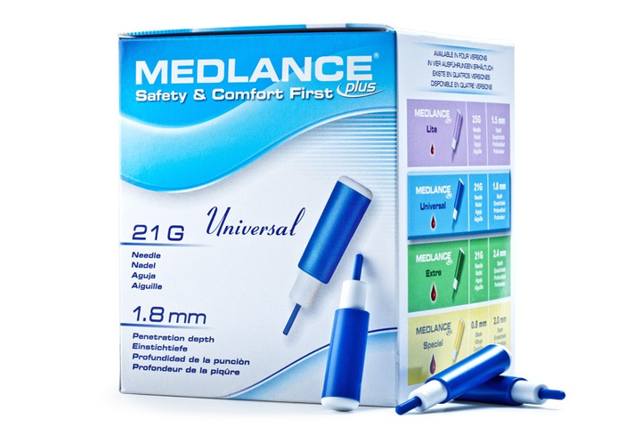 Ланцеты (скарификаторы) автоматические для взятия (забора) крови Medlance Медланс Плюс Универсальный - изображение 1