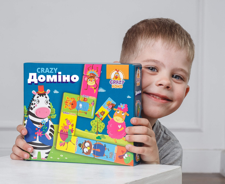 Гра настільна Vladi Toys Crazy Доміно (укр.) (VT8055-10) (4820195057322) - зображення 3