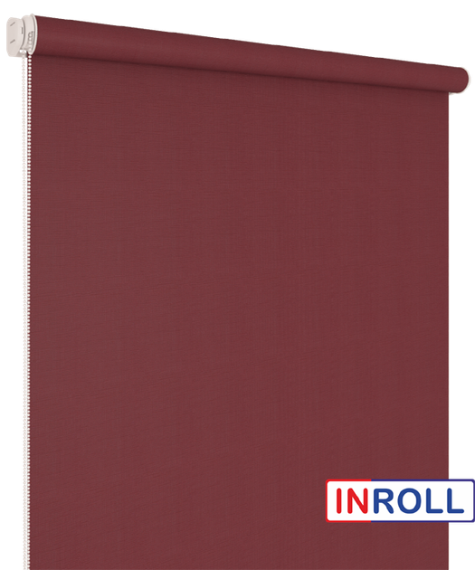 Ролета тканевая INROLL Есо-Mini 52,5х185 см Camila Марсала A626 - изображение 3