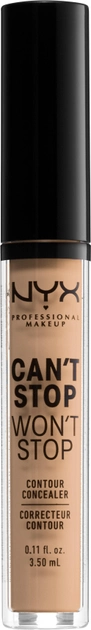 Акция на Консилер для обличчя NYX Professional Makeup Can`t Stop Won`t Stop Concealer 09 Medium Olive 3.5 мл от Rozetka