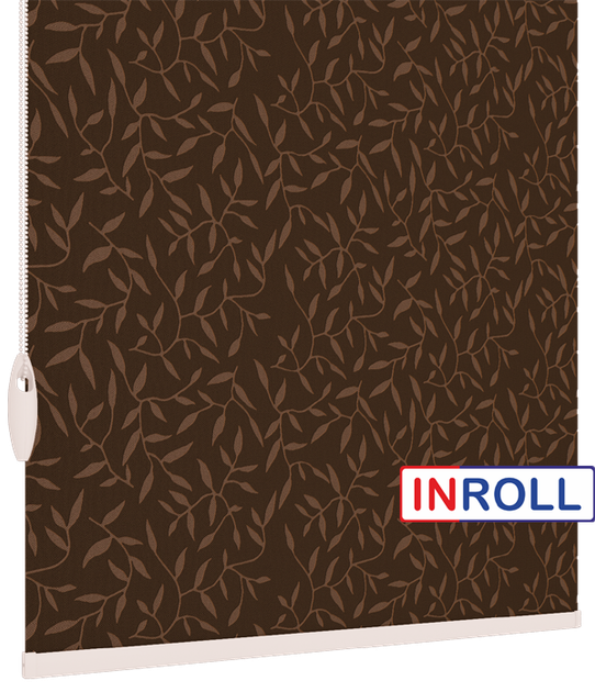 Ролета тканевая INROLL Есо-Mini 107,5х165 см Natura Венге 2261 - изображение 4