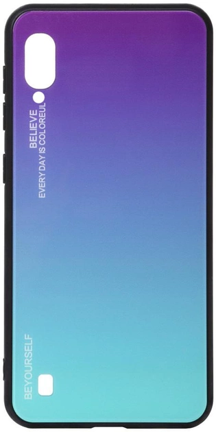 Акція на Панель BeCover Gradient Glass для Samsung Galaxy M10 2019 SM-M105 Purple-Blue від Rozetka