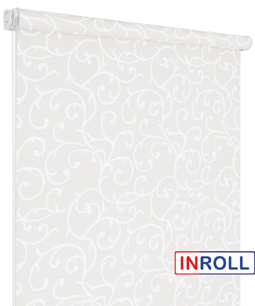 Ролета тканинна INROLL Есо-Mini 100х165 см Akant Білий 2018 - зображення 3