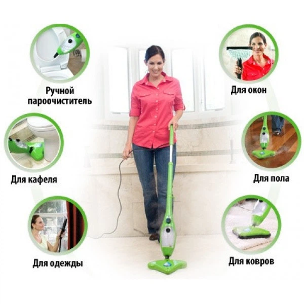 Швабра паровая H2O Mop X5. Мощный пароочиститель - изображение 5