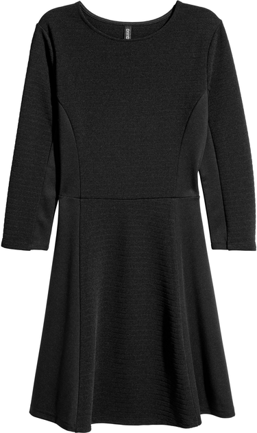 Акція на Сукня коротка осіння жіноча H&M 5784307RP21 36 Чорна від Rozetka