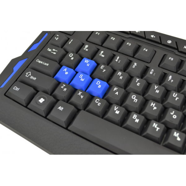 Клавиатура игровая KEYBOARD HK-8100/3253 беспроводная + мышь Черная - изображение 3