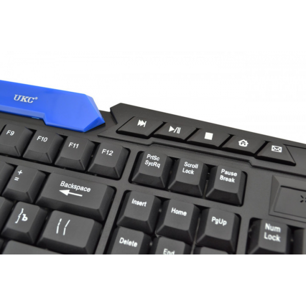 Клавиатура игровая KEYBOARD HK-8100/3253 беспроводная + мышь Черная - изображение 4