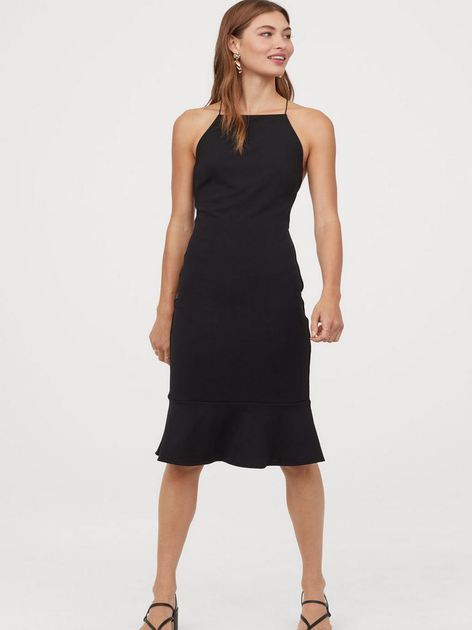 Сукня міді осіння жіноча H&M 0735064-9 42 Чорна від Rozetka на платформі USKIDKA Акція на Сукня міді осіння жіноча H&M 0735064-9 42 Чорна від Rozetka