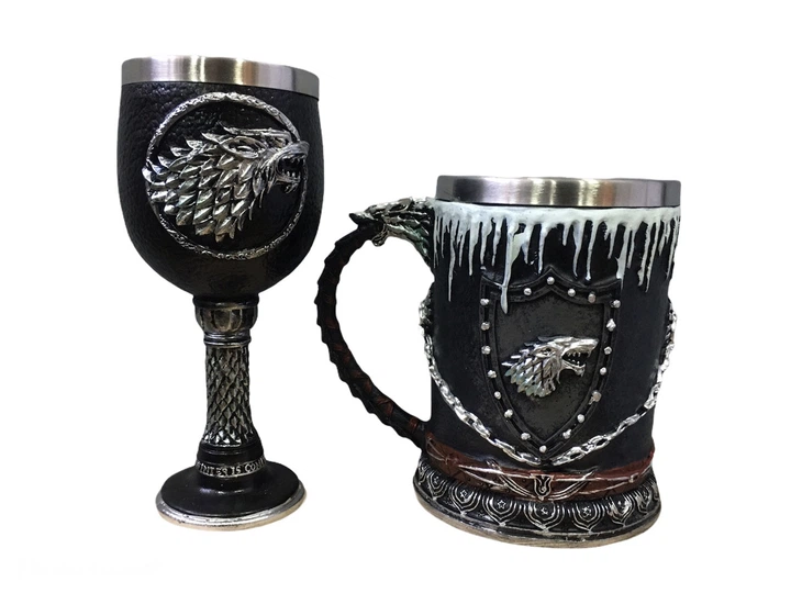 Подарунковий Набір Чашка Келих 3D Гра Престолів Game Of Thrones Winter Is Coming Stark Старк - Фото 5 Подарунковий Набір Чашка Келих 3D Гра Престолів Game Of Thrones Winter Is Coming Stark Старк - зображення 5