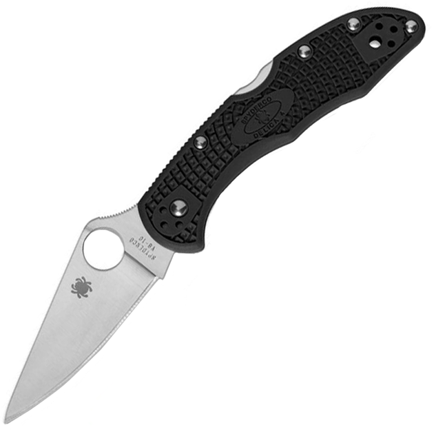 Ніж складний Spyderco Delica 4 Flat Ground (довжина: 181мм, лезо: 73мм), чорний - изображение 1