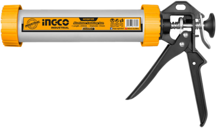 Шприц для герметика INGCO Industrial алюминиевый 235 мм (HCG0109 ...