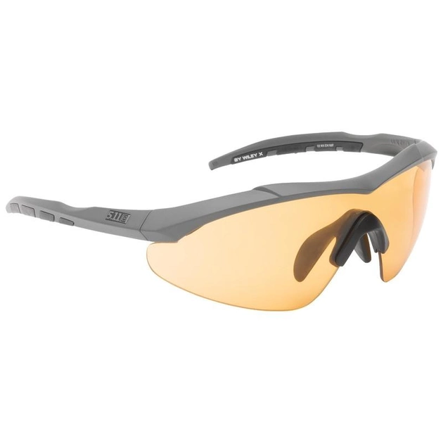 Балістичні тактичні окуляри 5.11 AILERON SHIELD 52058 Charcoal - зображення 1