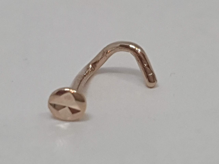Золотая серьга-пирсинг в нос. 310118 от продавца: Vlasov GS Shop – в ...