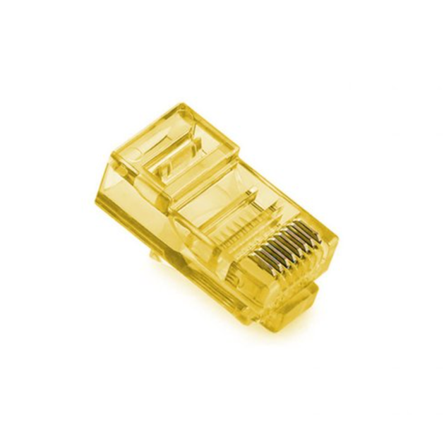 Коннектор Ritar RJ-45 8P8C UTP Cat-5 (100 шт/уп.) Yellow RJ45ML-YW - Фото 1 Коннектор Ritar RJ-45 8P8C UTP Cat-5 (100 шт/уп.) Yellow RJ45ML-YW - изображение 1