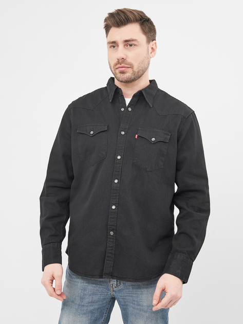 Акція на Сорочка джинсова чоловіча Levi's Barstow Western Standard 85744-0002 S Чорна від Rozetka