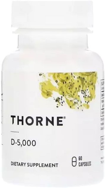 Витамины Thorne Research Витамин D3, 5000МЕ, 60 капсул (693749138013 ...