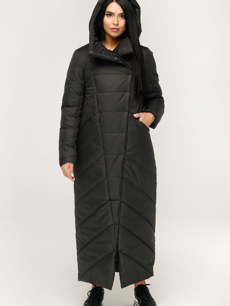 Куртка зимняя длинная женская Favoritti ПВ-1133 48 Черная ...