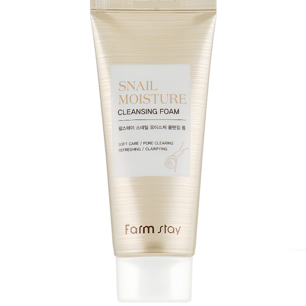 Зволожуюча пінка для вмивання з муцином равлика FarmStay Snail Moisture Cleansing Foam 100 мл (8809674690362) - зображення 2