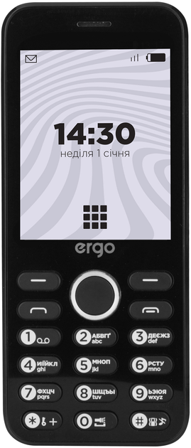Мобильный телефон Ergo B281 Dual Sim Black – фото, отзывы ...