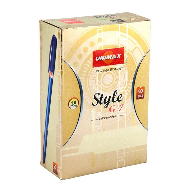 Ручка кулькова Unimax Style G7-2 чорний 1мм (UX-102-01) - зображення 3
