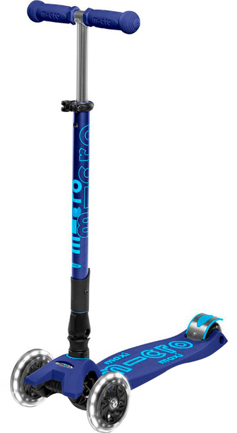 Самокат Micro Maxi Deluxe LED Темно-синий (MMD099) | Быстрая доставка ...